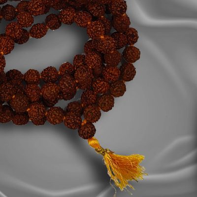 108 Beads Rudraksha Jaap Mala use for Chanting, Necklace Prayer Beads, Meditation