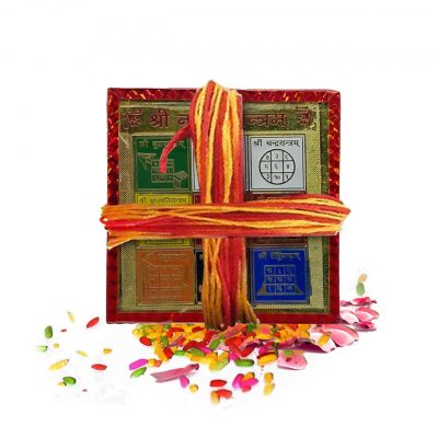 6" Inch Energized Shri Navagraha Yantra Kavach Love Luck Health Fears Planetary issues