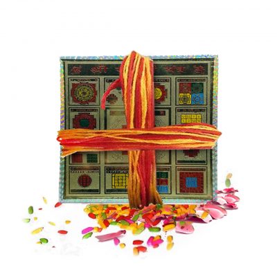 6x6 Inch Energized Shri Sampurna Yantra Maha Yantram for Vastu Dosha Griha Pravesh Home & Office Prayer