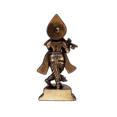 6 Inch Lord Krishna Brass statue for Home temple