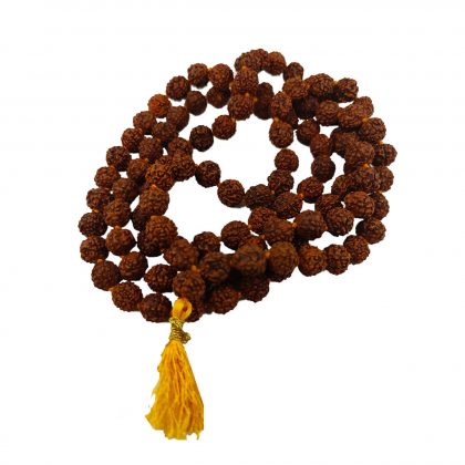 108 Beads Rudraksha Jaap Mala use for Chanting, Necklace Prayer Beads, Meditation