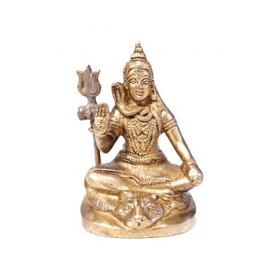 Lord Shiva Statue Made in Brass Metal 3.5 inches
