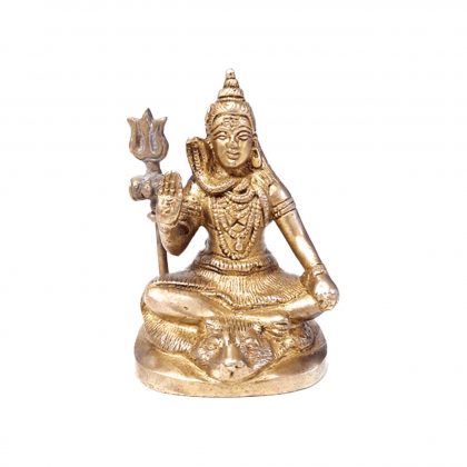 Lord Shiva Statue Made in Brass Metal 3.5 inches