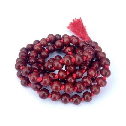 108 Rosewood (Red Sandalwood) Mala for Chanting , Meditation