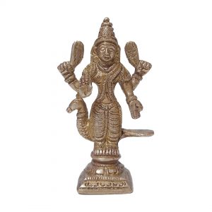 4 Inch Murugan Swami Brass Statue for Home Pooja