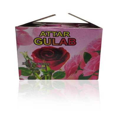 100% Genuine Rose Flowers Attar For Pooja 2 ml (Pack of 2)