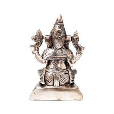 Hindu Lord Ganesha Brass God of Success 5.7 Inch Statue for Home