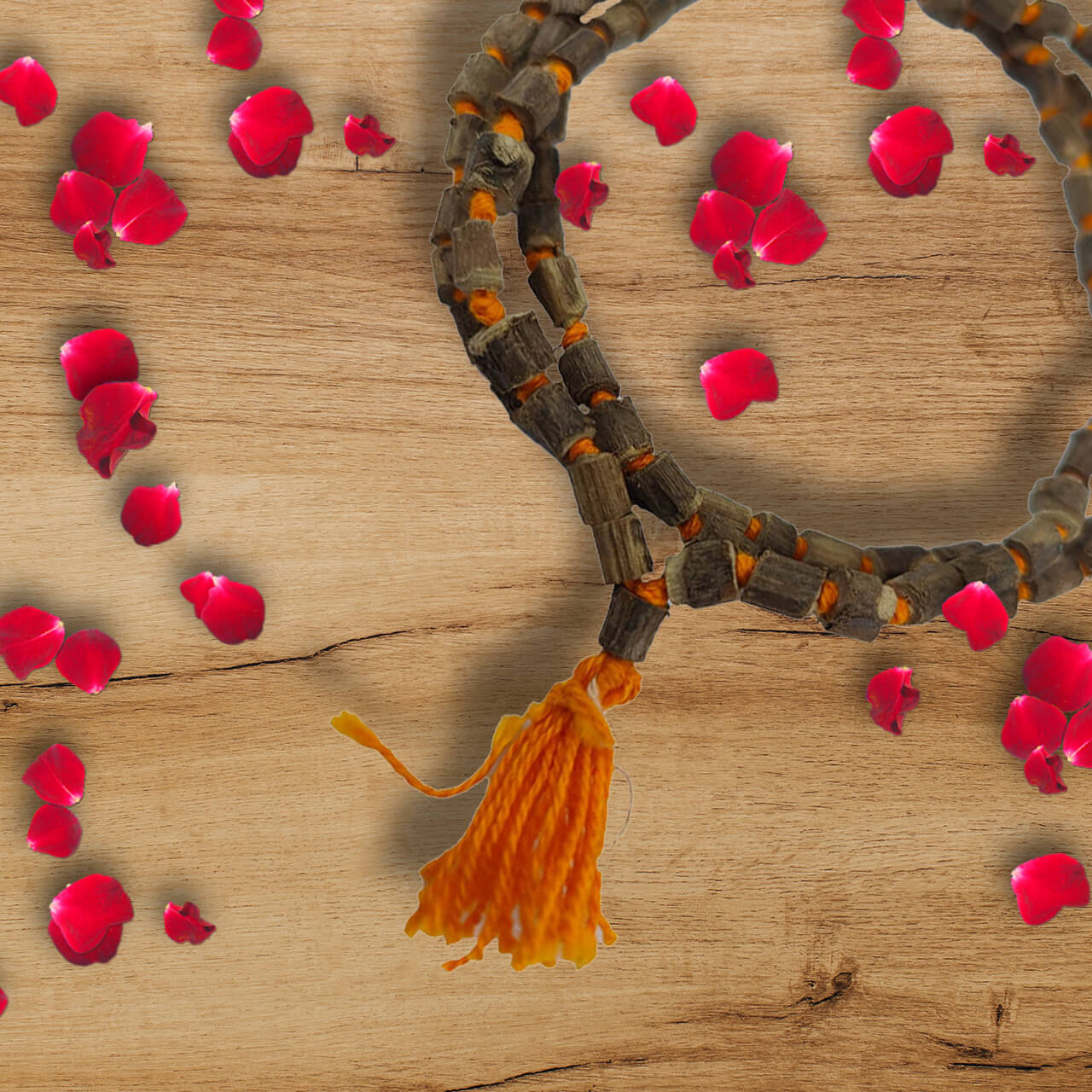 Tulsi Wood Meditation Mala Prayer Beads