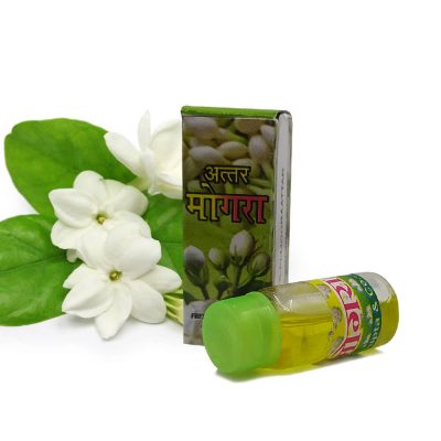 100% Genuine Mogra Flowers Attar For Pooja 2 ml (Pack of 2)