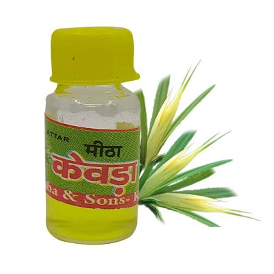 100% Genuine Kewda Flowers Attar For Pooja 2 ml (Pack of 2)