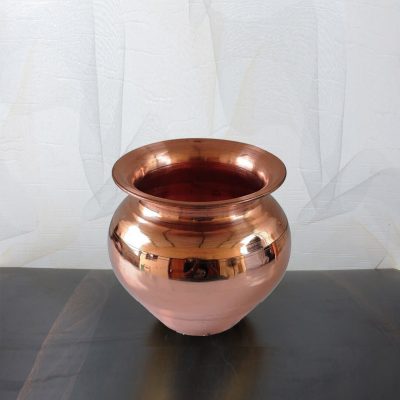 Indian Copper Pooja Kalash Lota for Home Mandir/ Festival Pooja