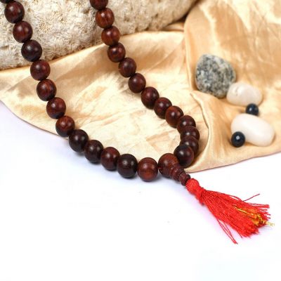 108 Rosewood (Red Sandalwood) Mala for Chanting , Meditation