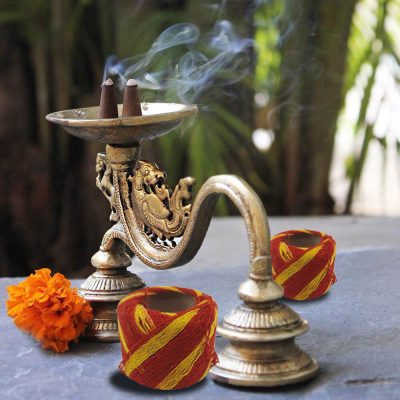 Red & Yellow Handmade Mauli, Kalawa, Sacred Moli, Religious Cotton Thread, Pooja Dhaaga for Pujan, Havan, Worship