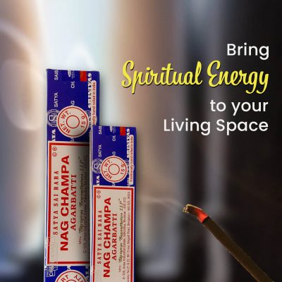 Satya Sai Baba Nag Champa Incense Sticks for Prayer, Meditation, Pooja, Worship, Relexing, Stress Relief
