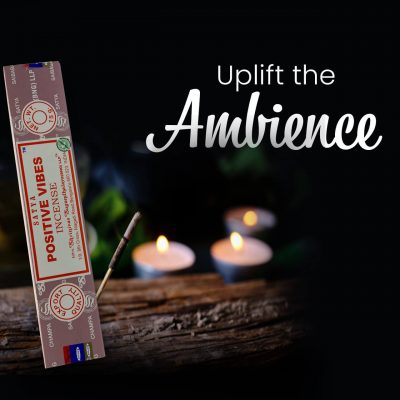 Satya Positive Vibes Incense Sticks for Prayer, Meditation, Relexing, Stress Relief, Pooja, Worship,