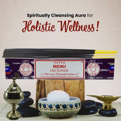 Satya Reiki Incense Sticks for Prayer, Meditation, Relexing, Stress Relief, Pooja, Worship,