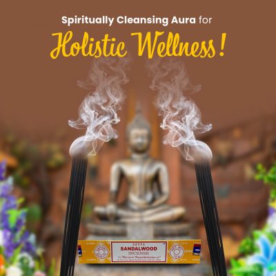 Satya Sandalwood Incense Sticks for Prayer, Meditation, Pooja, Worship, Relexing, Stress Relief