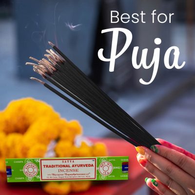 Satya Traditional Ayurveda Incense Sticks for Prayer,Pooja, Worship, Meditation, Relexing, Stress Relief